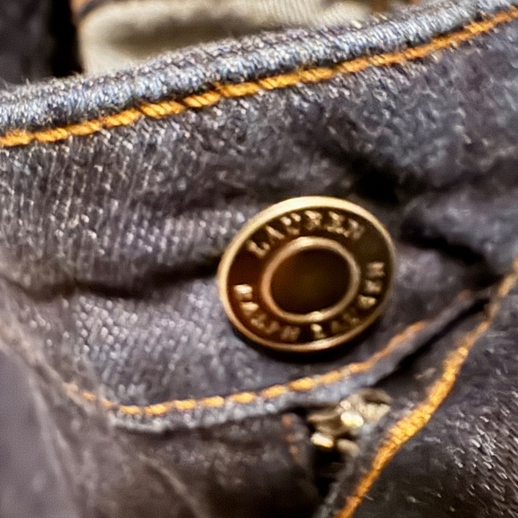 Ralph Lauren Dark Blue Denim Jeans High Waist Straight Leg Sz. 8 - Picture 7 of 16